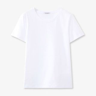 Áo thun trắng cổ tròn