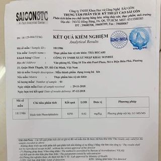 Trà giảm cân Becari