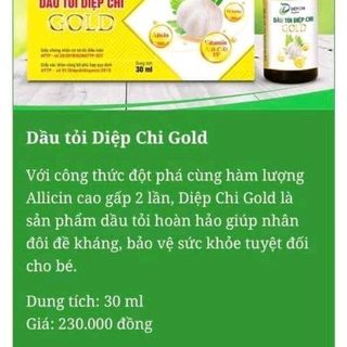 Dầu tỏi diệp chi