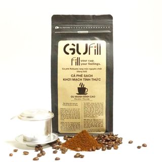 Cà phê rang xay nguyên chất GUfill 500g