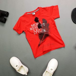 Áo thun tay ngắn bé trai size nhí