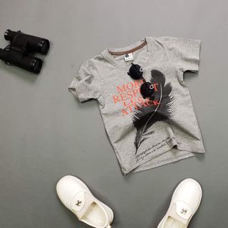 Áo thun tay ngắn bé trai size nhí