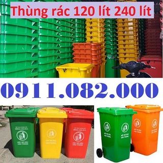 Thùng rác thanh lý giá rẻ- thùng rác 120 lít 240 lít 660 lít-