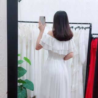 Đầm Bèo Trễ Vai