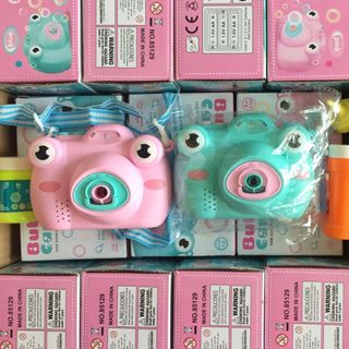 MÁY CHỤP ẢNH PHUN BONG BÓNG CON ẾCH SIÊU CUTE CHO BÉ