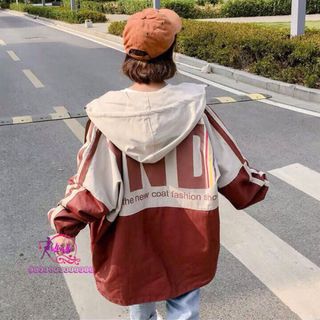 Áo khoác kaki phối màu