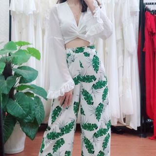 Aoa Bèo Kết Hợp Quần Ống Rộng