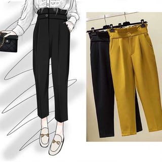 Quần baggy 9 tấc lưng cao Bigsize