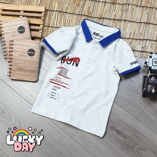 Áo thun bé trai cổ bé