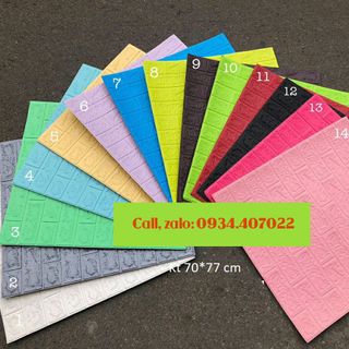 Xốp dán tường 3d giả gạch hàng 5mm
