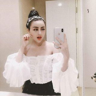 áo trễ vai tay bèo
