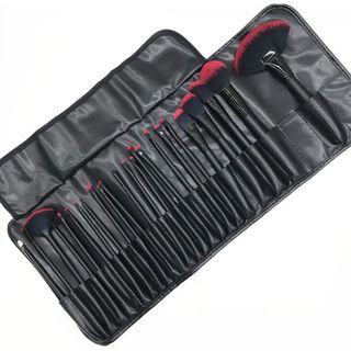 Bộ cọ trang điểm 24 cây cao cấp chuyên dụng cô dâu long mềm mại bao da xịn 110