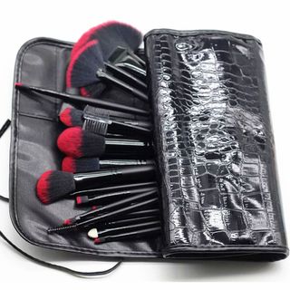 Bộ cọ trang điểm 24 cây cao cấp chuyên dụng cô dâu long mềm mại bao da xịn 110