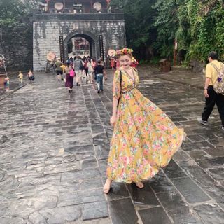 Đầm Viền Hoa Thổ Cẩm