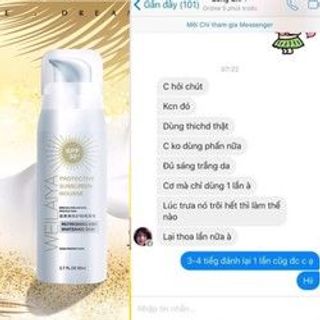 Bọt chống nắng trắng da Weilaiya 80ml