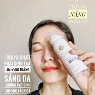 Bọt chống nắng Weilaiya trắng da mỏng nhẹ 80ml