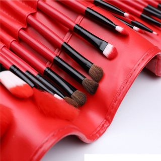 Bộ cọ trang điểm 24 cây cao cấp chuyên dụng cô dâu long mềm mại bao da xịn 103
