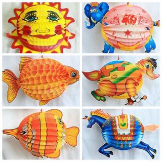 LỒNG ĐÈN GIẤY NHỎ HÌNH THÚ