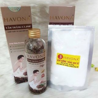Tẩy tế bào chết tắm trắng cà phê Havona