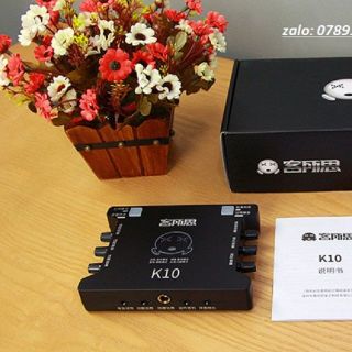 Sound Card XOX K10 chuyên dùng hát karaoke thu âm hát livestream