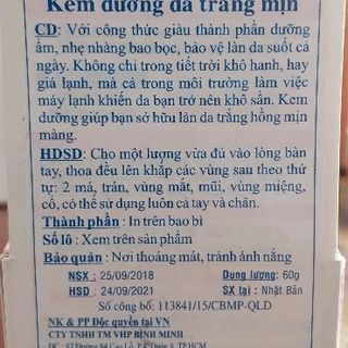 kem dưỡng trắng da trắng mịn giàu dưỡng chất placenta giá sỉ