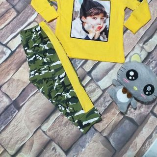 Bộ dài bé gái cotton 4 chiêu