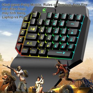 Bàn Phím Bán Cơ FREE WOLF K15 có 39 phím Chơi Game Pubg Mobile Rules Of Survival Free Fire Trên Điện Thoại Máy Tính Bảng Laptop Và PC giá sỉ