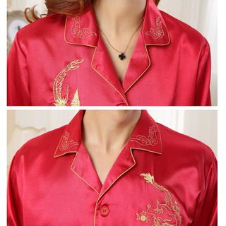 Đồ bộ mặc nhà Nam có hình rồng trước ngựcthể hiện hạnh phúc viên mãn-209