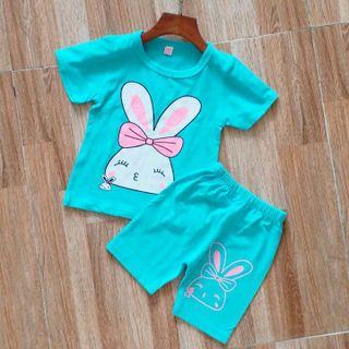 Bộ bé gái chất cotton 4 chiều