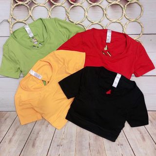Áo tập croptop dệt đan dây