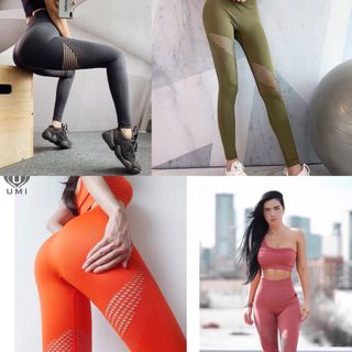 Quần dệt lưới gym nữ