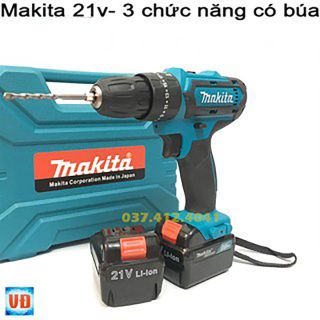 MÁY KHOAN MAKITA 21V CÓ BÚA PIN 4 CELL