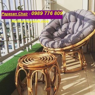 Ghế lười bằng mây ghế mây tròn papasan