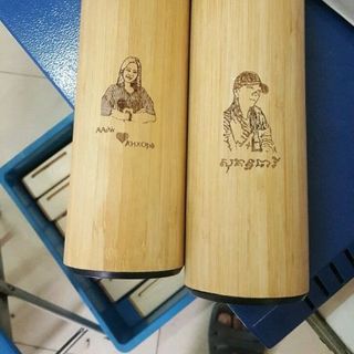 bình giữ nhiệt vỏ tre trúc