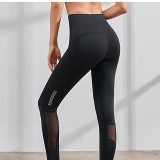 Quần tập dài thun lưới sau QC