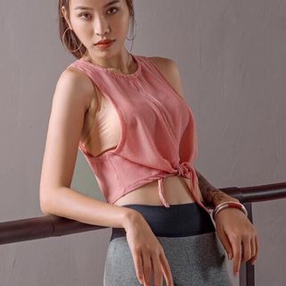 Áo tập tank thắt nơ