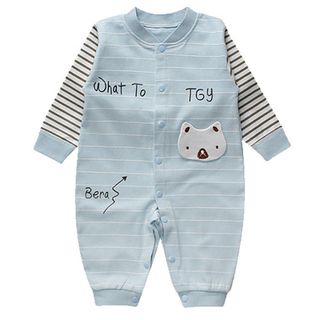 Bộ áo liền quần cho bé sơ sinh cotton thun thoáng mát 118 giá sỉ