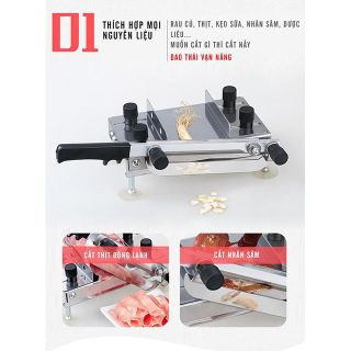 MÁY THÁI THỊT ĐÔNG LẠNH TẶNG LƯỠI SƠ CUA