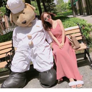 Đầm Hồng Nơ Lưng