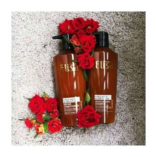 Cặp Dầu Gội ELISA collagen argan oil 500ml Phục Hồi Tóc Hư Tổn Chuyên sỉ Toàn quốc