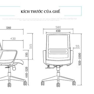 Ghế chân xoay cao cấp B017