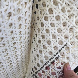 Lưới mây đan mắt cáo thi công ghế gỗ quy cách 700x15000