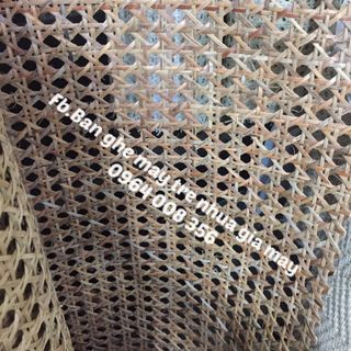 Lưới mây đan mắt cáo thi công ghế gỗ quy cách 700x15000