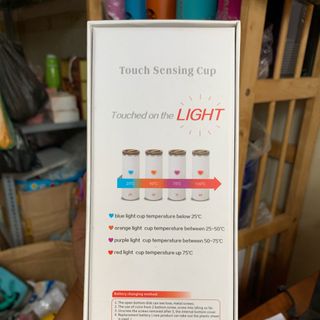 Bình giữ nhiệt báo nhiệt độ cảm ứng trái tim