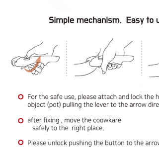 Bộ Easy Cook có tay cầm tháo rời L573KA