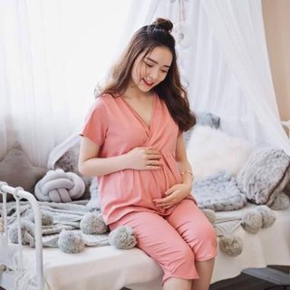 BỘ ĐỒ BẦU KẾT HỢP SAU SINH VÀ CHO CON BÚ giá sỉ