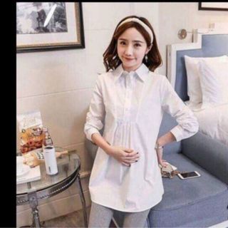 ÁO BẦU SƠ MI TRẮNG DÀI TAY