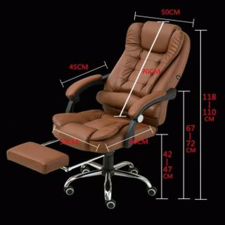 Ghế văn phòng ngã lưng massage kèm đôn gác chân