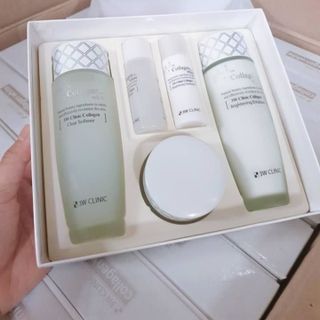 Bộ 5 Món dưỡng trắng da 3W Clinic Collagen White - Hàn Quốc