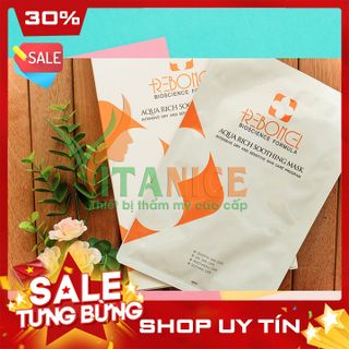 mặt nạ Reborncell Aqua Rich Soothing Mask cấp ẩm dưỡng da giảm sưng đỏ 10 mặt nạ/hộp